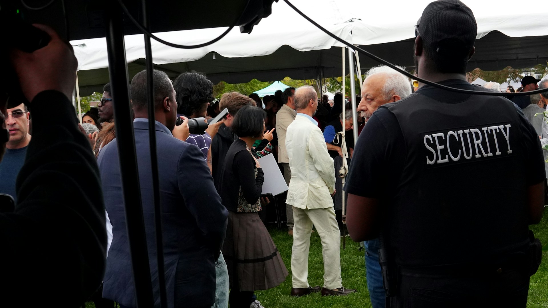 Security officer at an outdoor event